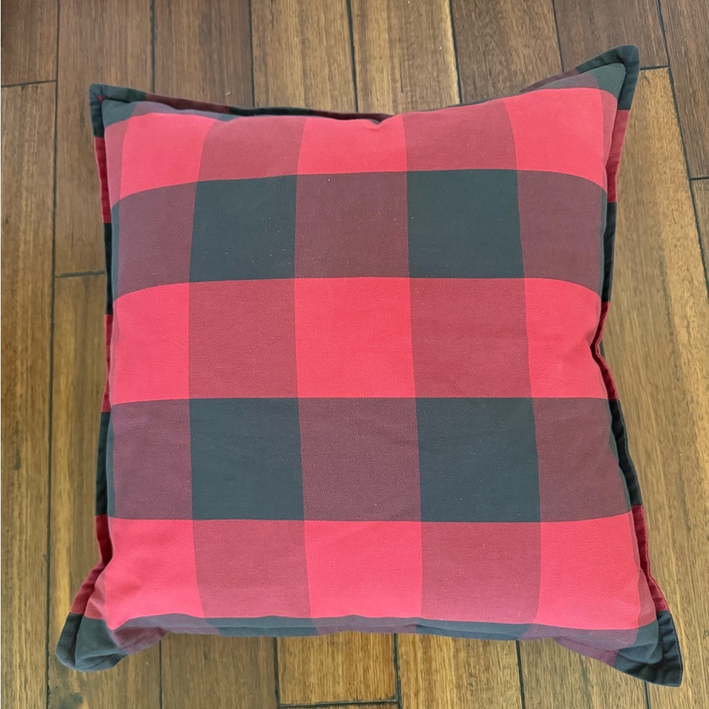 Pottery Barn Red/Black Buffalo Check Pillow Cover